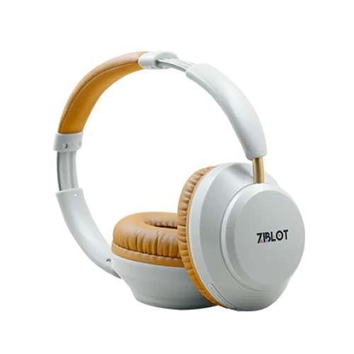 white wireless bluetooth headphones